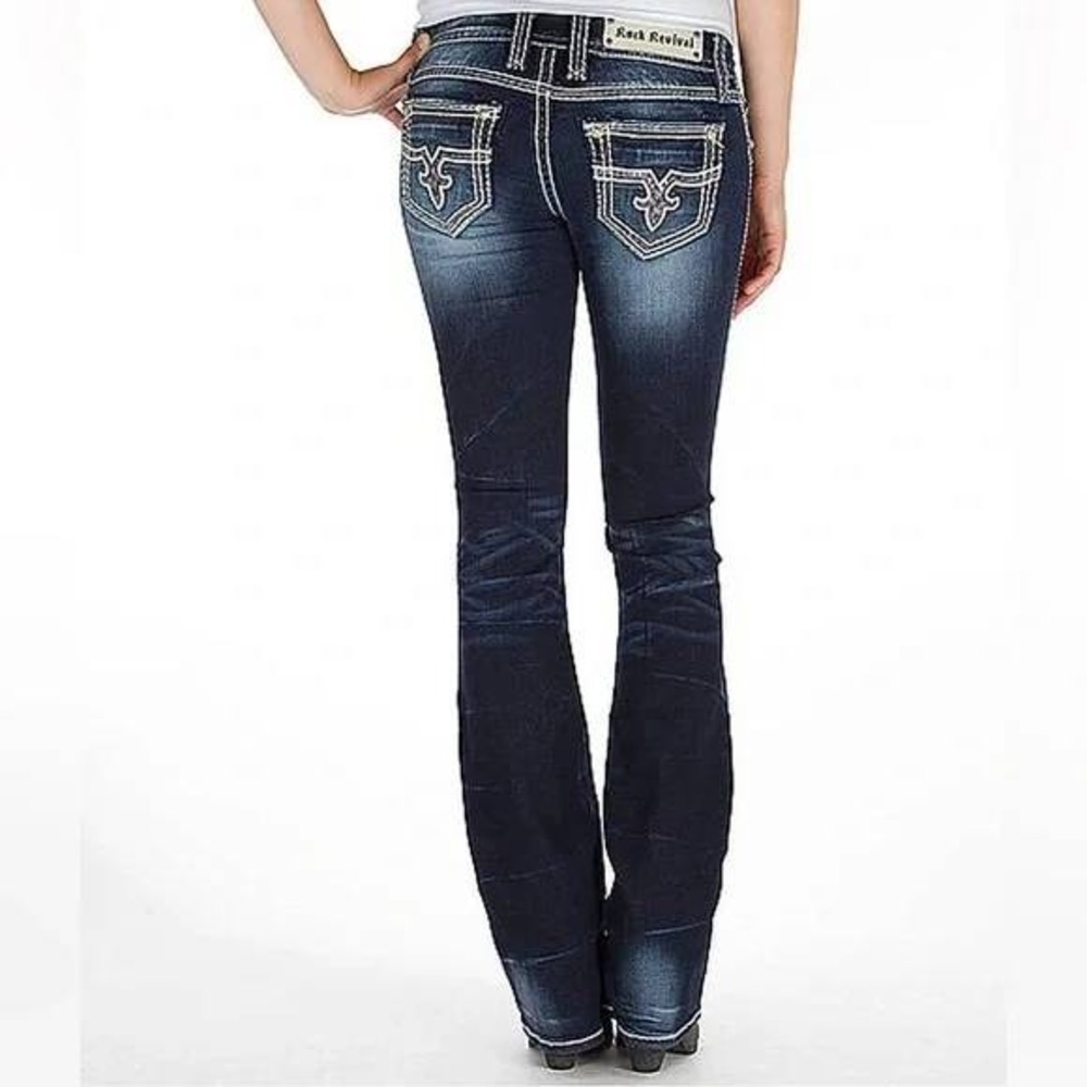Nwot Rock Revival Dark Blue Boot Cut Jeans